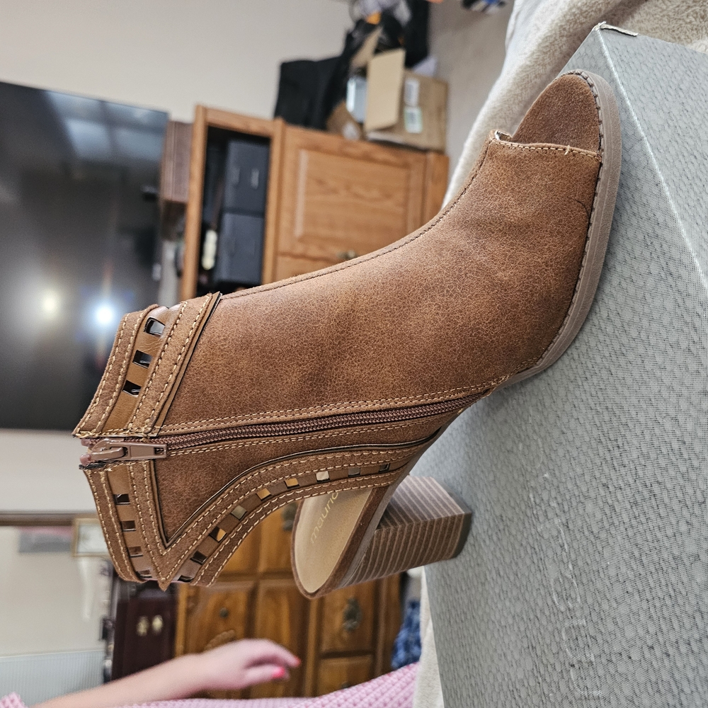 Brown Suede Ankle Boots